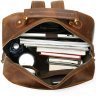 Рюкзак винтажный для ноутбука из натуральной кожи коричневого цвета VINTAGE STYLE (14712) - 3
