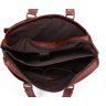 Шкіряна горизонтальна сумка для документів коричневого кольору VINTAGE STYLE (14125) - 7