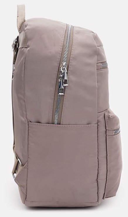 Бежевый женский рюкзак большого размера из текстиля Monsen 71794