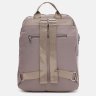 Бежевий жіночий жіночий рюкзак великого розміру з текстилю Monsen 71794 - 4