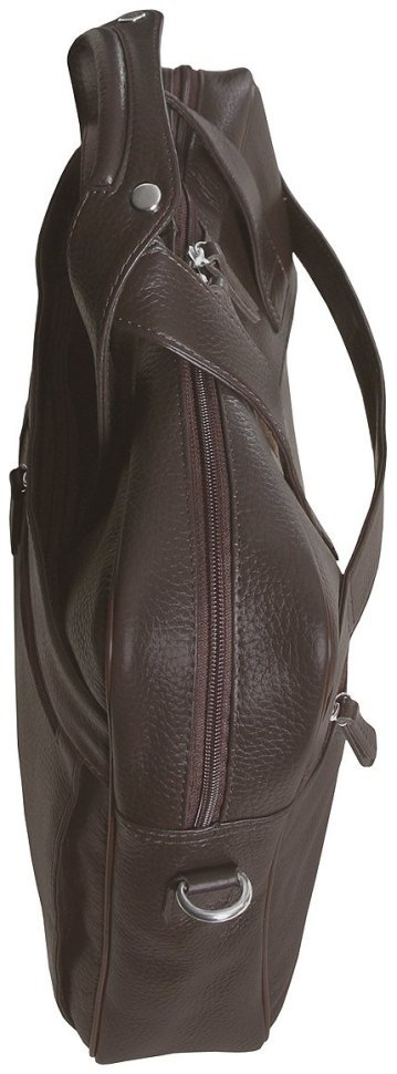 Сумка для ноутбука 15.6″ коричневого цвета из кожи флотар Vip Collection 102394 modnotak фото №6