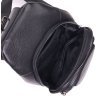Чорна чоловіча сумка-рюкзак із натуральної шкіри флотар Vintage (2421397) - 4