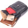 Черная мужская сумка-рюкзак из натуральной кожи флотар Vintage (2421397) - 5