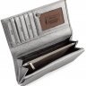 Шкіряний жіночий гаманець сріблястого кольору Bond Non (10521) - 7