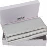 Шкіряний жіночий гаманець сріблястого кольору Bond Non (10521) - 8