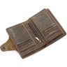 Чоловіче портмоне коричневого кольору з вінтажній шкіри Tony Bellucci (10559) - 4