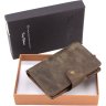 Мужское портмоне коричневого цвета из винтажной кожи Tony Bellucci (10559) - 6
