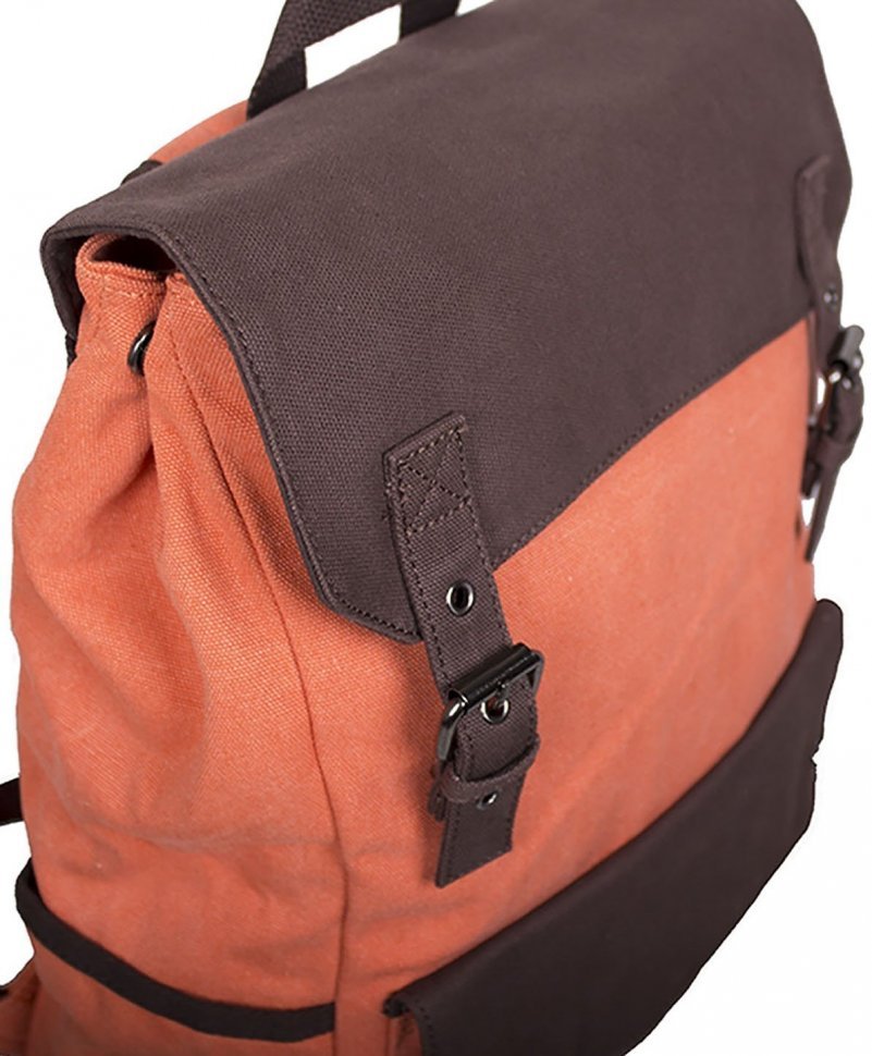Яскравий рюкзак помаранчевого кольору з текстилю Bags Collection (11023)
