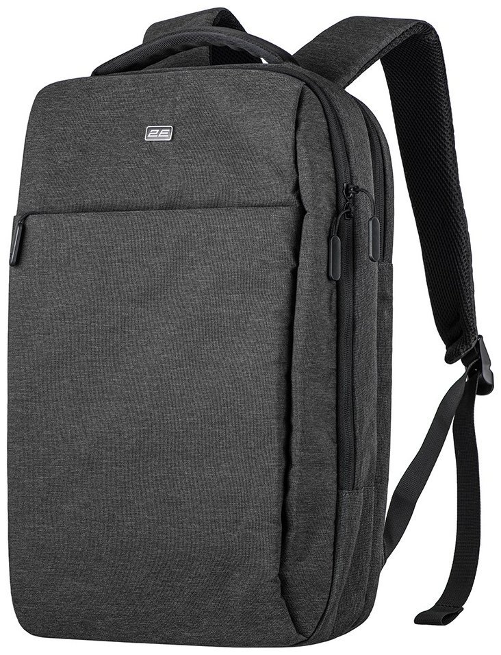 Компактный молодежный рюкзак из текстиля черного цвета с отделением для ноутбука 16" 2E Melange 103494 modnotak фото №1