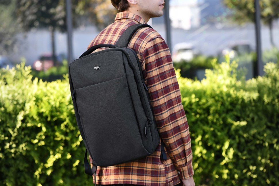 Компактный молодежный рюкзак из текстиля черного цвета с отделением для ноутбука 16" 2E Melange 103494 modnotak фото №2