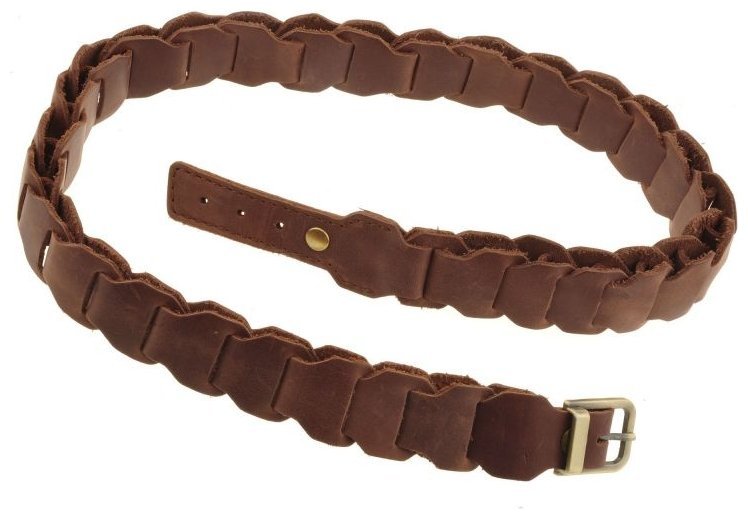 Стильный кожаный бохо-ремень в темно-коричневом цвете BlankNote (12852) modnotak фото №4