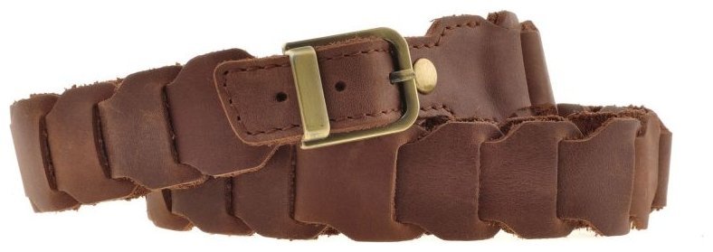 Стильный кожаный бохо-ремень в темно-коричневом цвете BlankNote (12852) modnotak фото №6