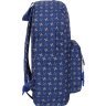 Синий текстильный рюкзак для подростков с принтом Bagland (53494) - 2