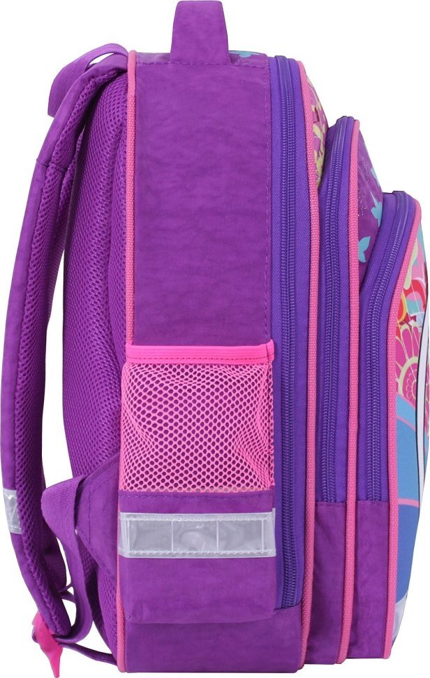 Школьный рюкзак для девочек из текстиля с котиком Bagland (53694)