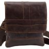 Кожаная недорогая винтажная мужская сумка Leather Collection (10367) - 1