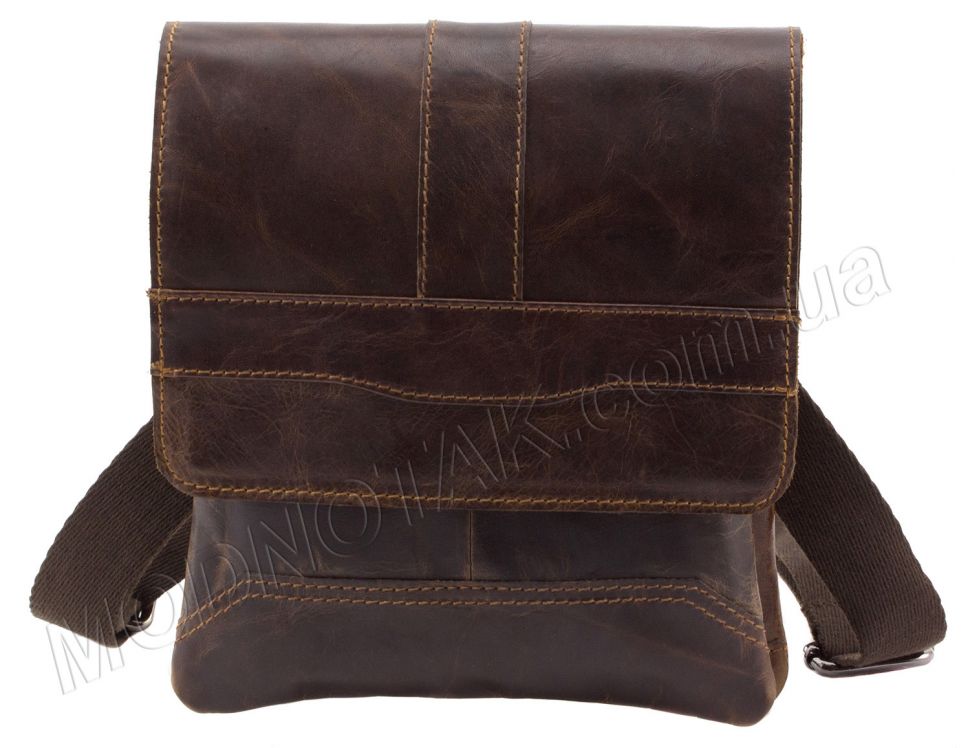 Шкіряна недорога вінтажна чоловіча сумка Leather Collection (10367)