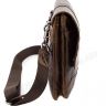 Кожаная недорогая винтажная мужская сумка Leather Collection (10367) - 3