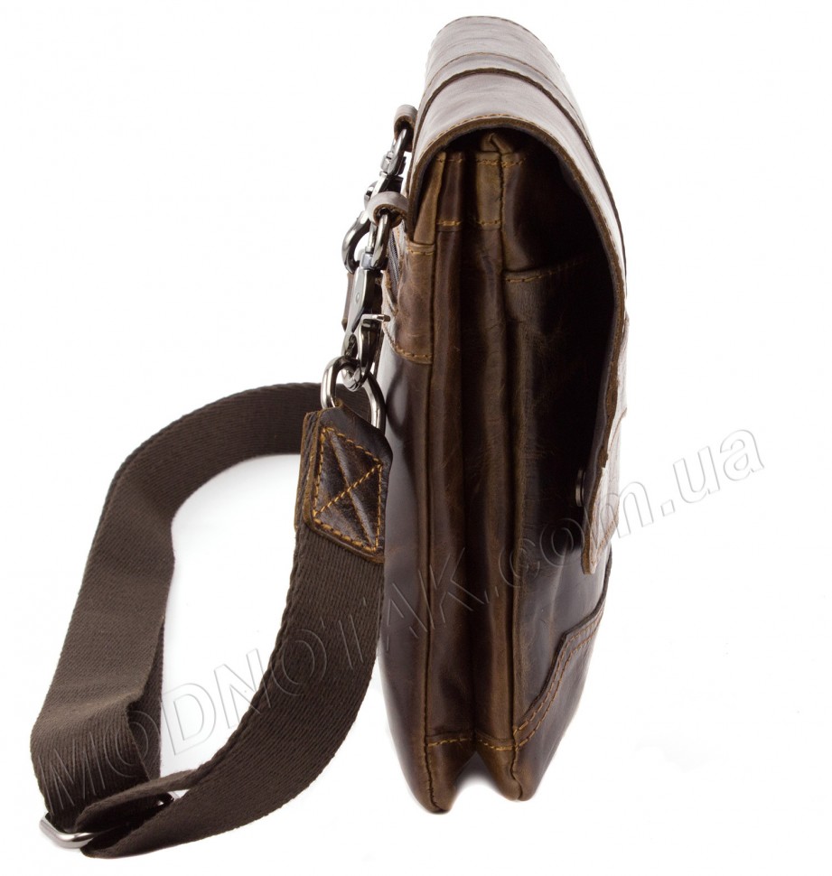 Шкіряна недорога вінтажна чоловіча сумка Leather Collection (10367)