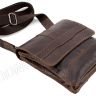 Кожаная недорогая винтажная мужская сумка Leather Collection (10367) - 5