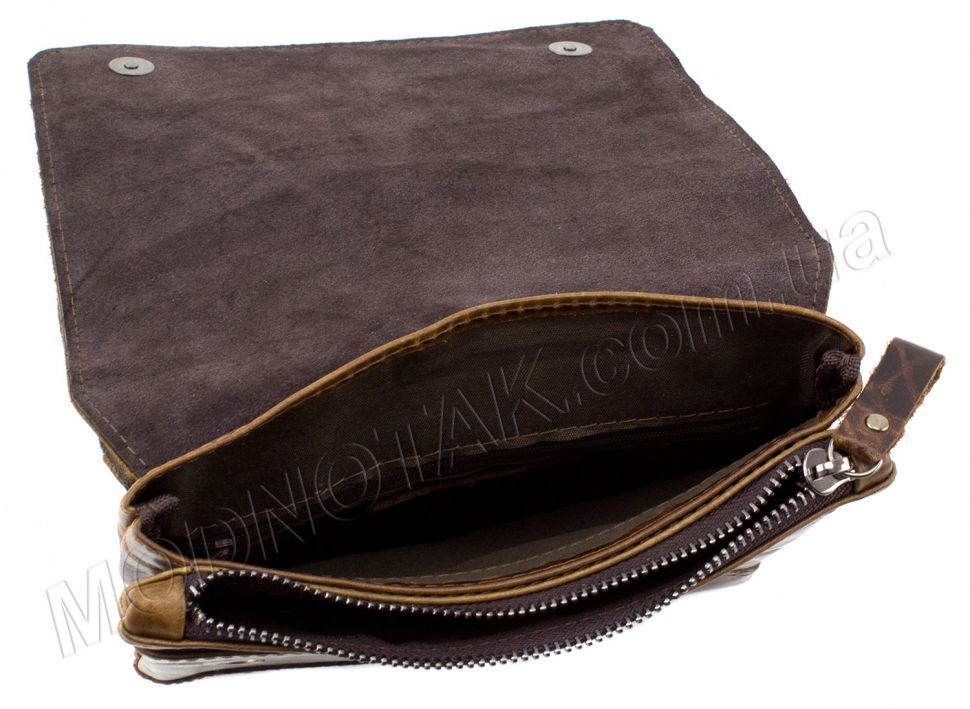 Кожаная недорогая винтажная мужская сумка Leather Collection (10367)
