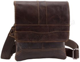 Шкіряна недорога вінтажна чоловіча сумка Leather Collection (10367)