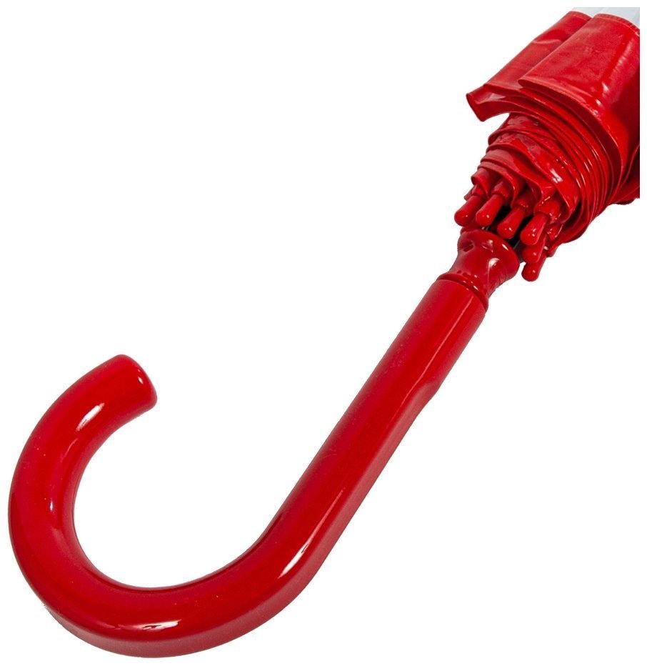 Зонт-трость женский Fulton Birdcage-1 L041 Red (Механика, прозрачный с красными вставками) 93794 modnotak фото №9