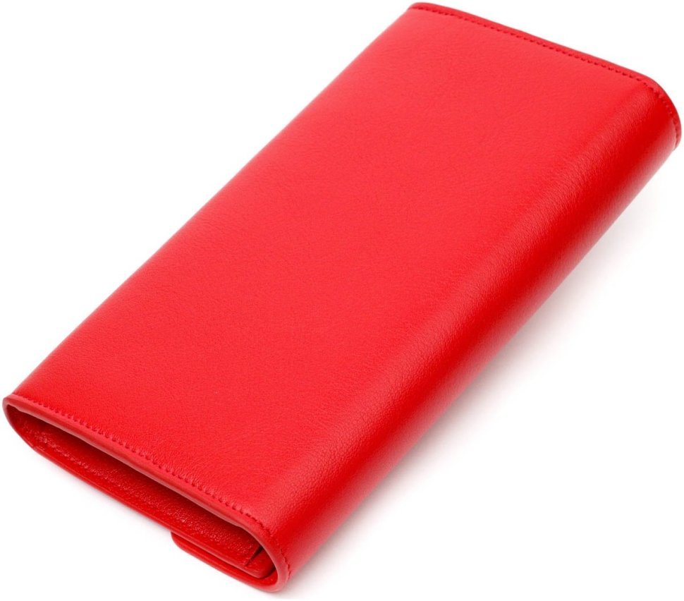 Великий червоний жіночий гаманець з натуральної шкіри Tony Bellucci (2421977)