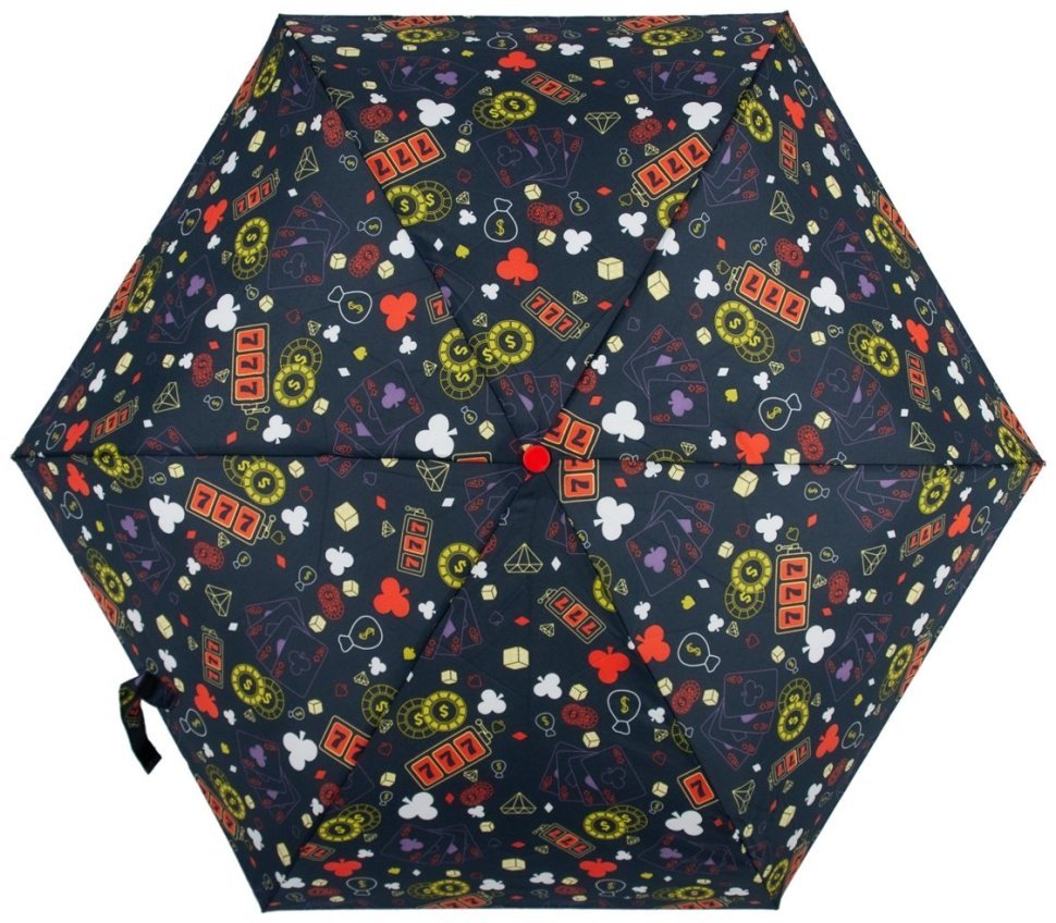 Женский зонт Fulton L926-040751 Curio-2 UV Trippy Casino (Разноцветный с принтом "Казино", механика) 94294 modnotak фото №5