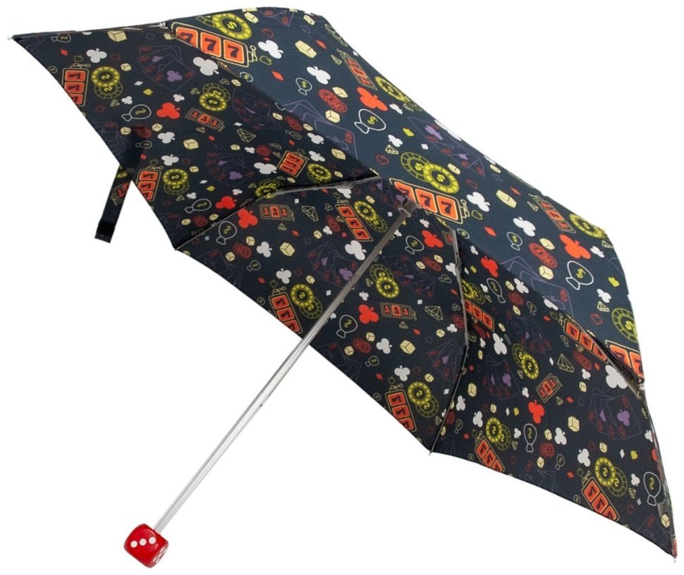 Женский зонт Fulton L926-040751 Curio-2 UV Trippy Casino (Разноцветный с принтом "Казино", механика) 94294 modnotak фото №6