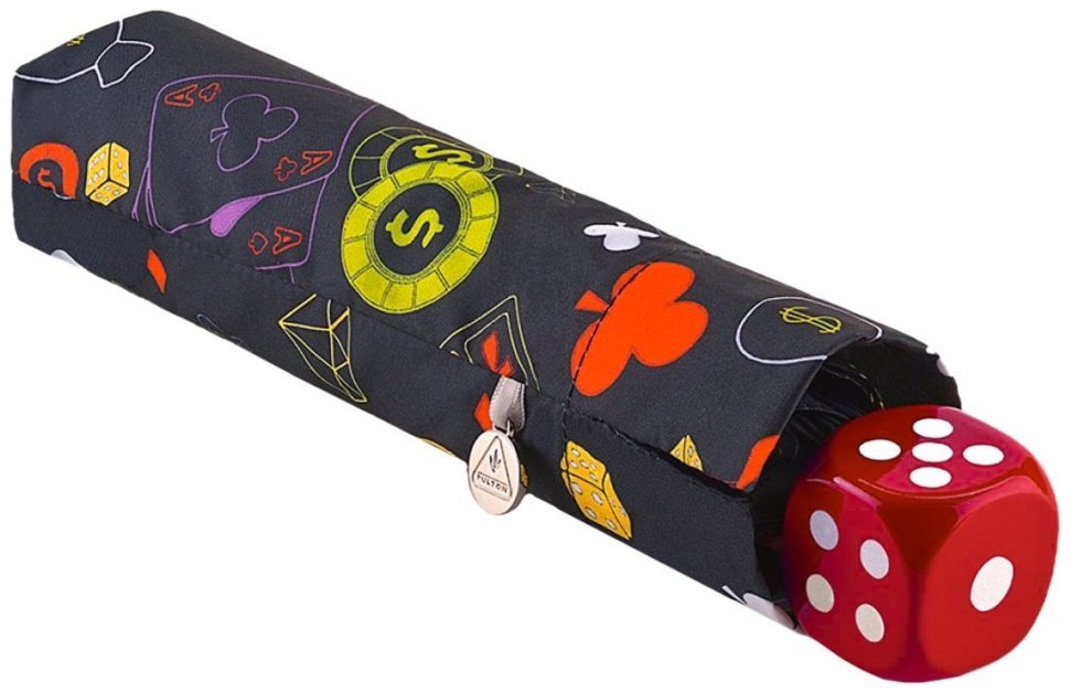 Женский зонт Fulton L926-040751 Curio-2 UV Trippy Casino (Разноцветный с принтом "Казино", механика) 94294 modnotak фото №7