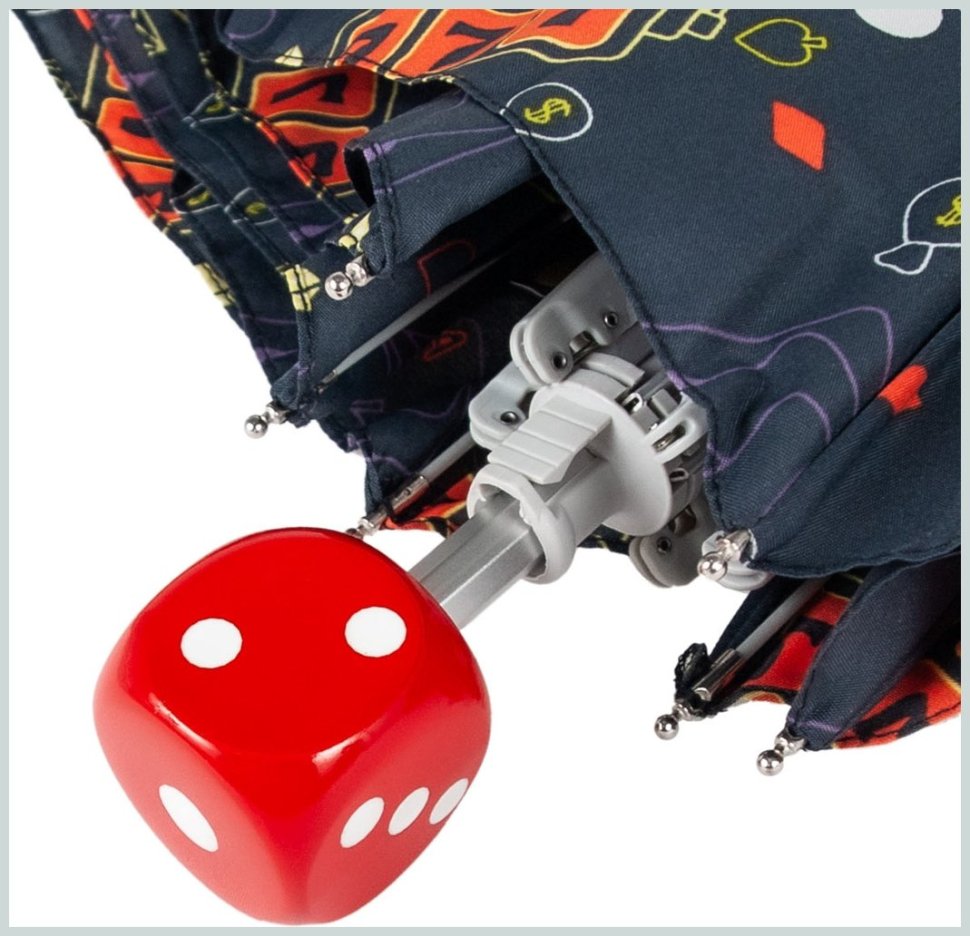 Женский зонт Fulton L926-040751 Curio-2 UV Trippy Casino (Разноцветный с принтом "Казино", механика) 94294 modnotak фото №8