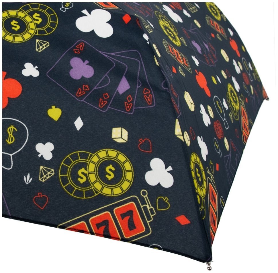 Женский зонт Fulton L926-040751 Curio-2 UV Trippy Casino (Разноцветный с принтом "Казино", механика) 94294 modnotak фото №10