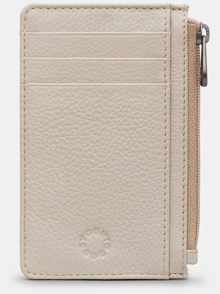 Кардхолдер из натуральной кожи светло-серого цвета Yoshi Morton (Великобритания) 94394 modnotak фото №1