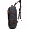 Черный мужской текстильный рюкзак на молнии Vintage (14593) - 6