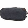 Чорний чоловічий текстильний рюкзак на блискавці Vintage (14593) - 8