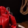 Яркая повседневная женская сумка из зернистой кожи красного цвета KARYA (2420880) - 10