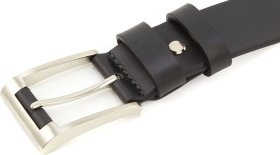 Мужской кожаный ремень с оригинальной пряжкой Grande Pelle (40360)