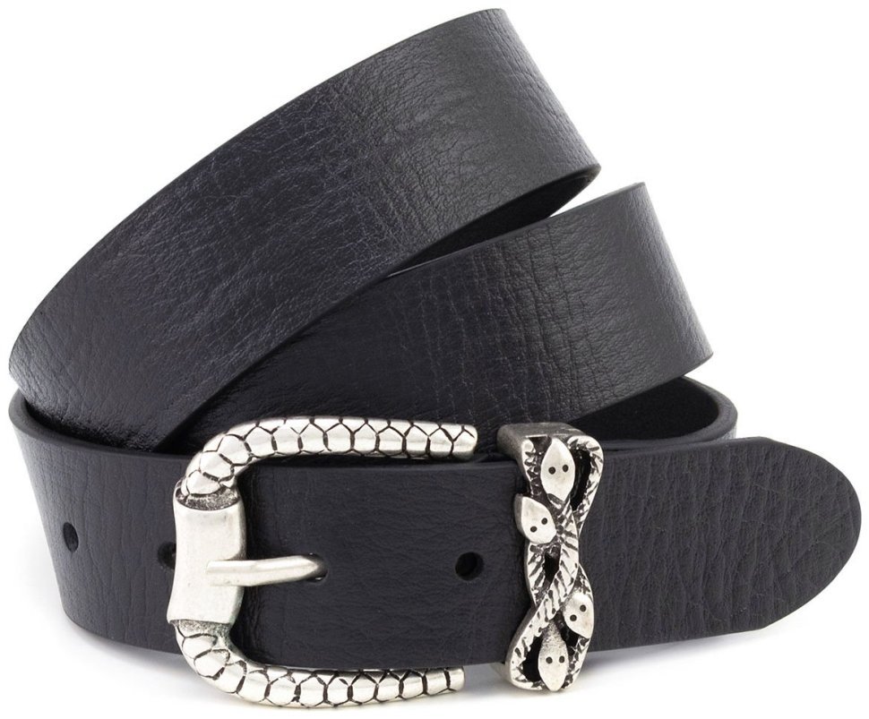 Дизайнерский женский кожаный ремень с пряжкой в виде змей Gherardini 40814 (Италия) фото №1 Дизайнерский женский кожаный ремень с пряжкой в виде змей Gherardini 40814 (Италия) modnotak фото №1