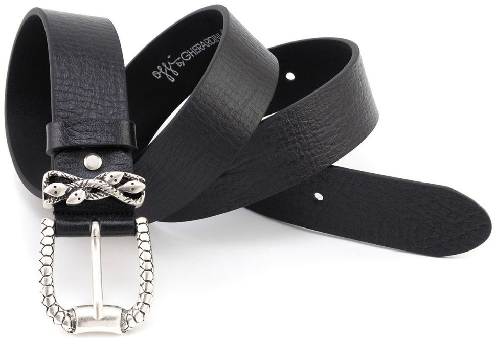 Дизайнерский женский кожаный ремень с пряжкой в виде змей Gherardini 40814 (Италия) фото №5 Дизайнерский женский кожаный ремень с пряжкой в виде змей Gherardini 40814 (Италия) modnotak фото №5