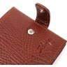 Світло-коричневе якісне чоловіче портмоне з натуральної шкіри з фіксацією KARYA (2421080) - 3