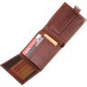 Светло-коричневое качественное мужское портмоне из натуральной кожи с фиксацией KARYA (2421080) - 5
