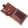 Светло-коричневое качественное мужское портмоне из натуральной кожи с фиксацией KARYA (2421080) - 6