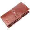 Коричневий чоловічий клатч-гаманець із натуральної шкіри на зап'ястя KARYA (2421180) - 1
