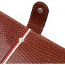Коричневий чоловічий клатч-гаманець із натуральної шкіри на зап'ястя KARYA (2421180) - 4