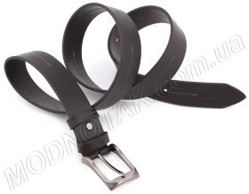 Мужской брючный ремень с оригинальной строчкой Grande Pelle (33002)