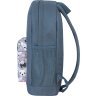 Сірий текстильний рюкзак великого розміру з мопсами Bagland (55694) - 2