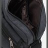 Практичная мужская текстильная сумка через плечо в черном цвете Monsen (19418) - 5