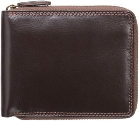 Коричневий гаманець з італійської шкіри Visconti 66494