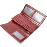 Жіночий місткий гаманець бордового кольору з натуральної шкіри Vintage (2414916) - 5