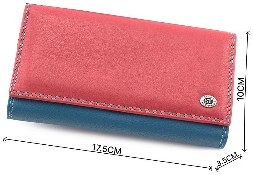 Кожний кольоровий гаманець з блоком під картки ST Leather (16027) фото №3 Кожний кольоровий гаманець з блоком під картки ST Leather (16027) modnotak фото №3